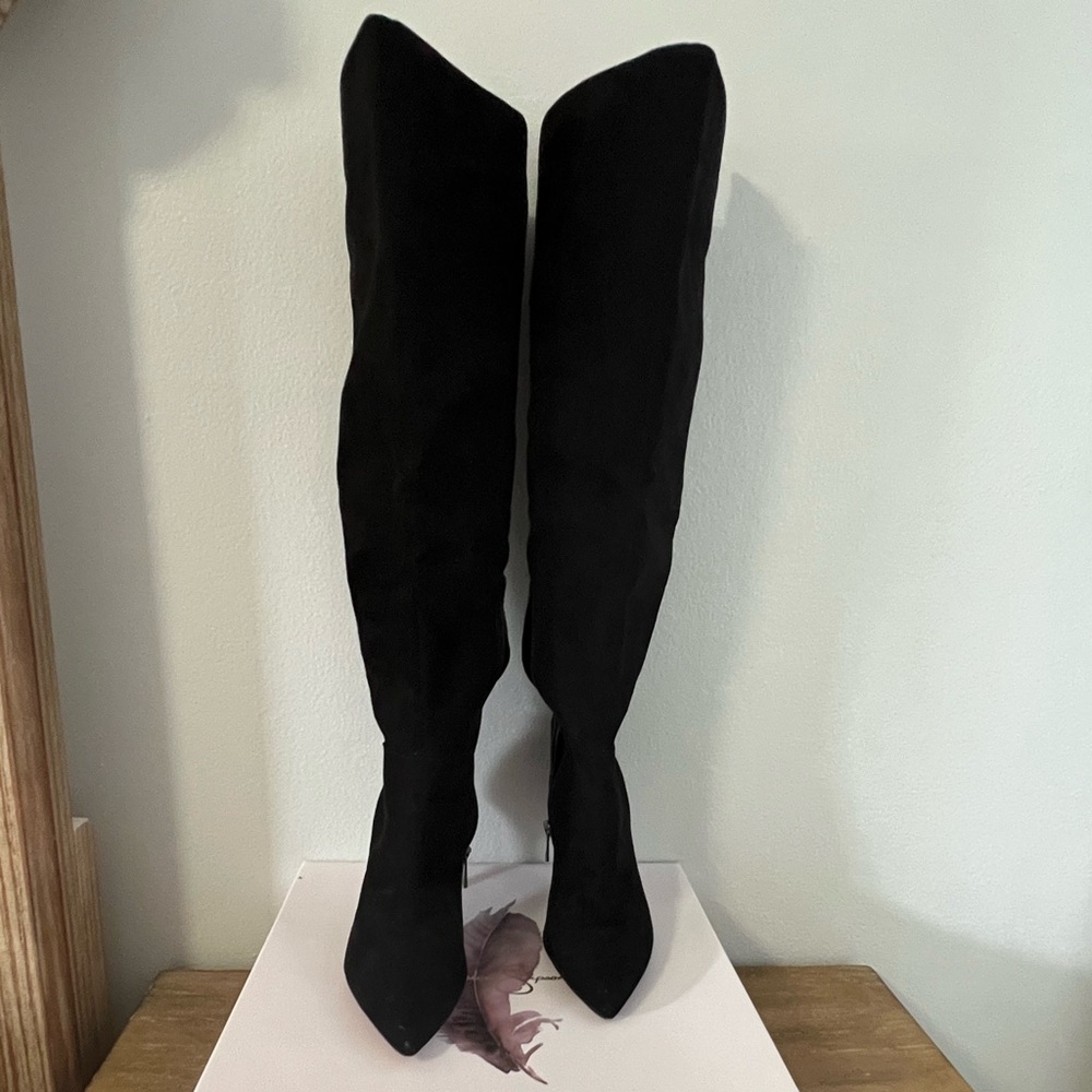 Jessica Simpson Black Over The Knee Boots